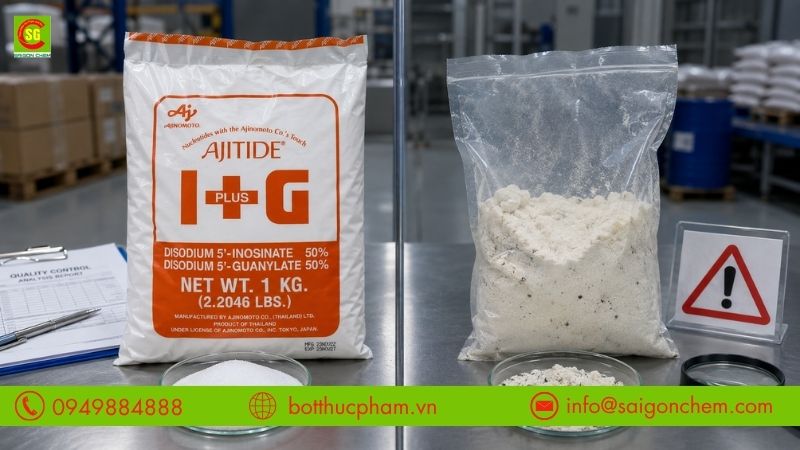 Rủi ro khi mua I+G Ajitide giá rẻ, không rõ nguồn gốc